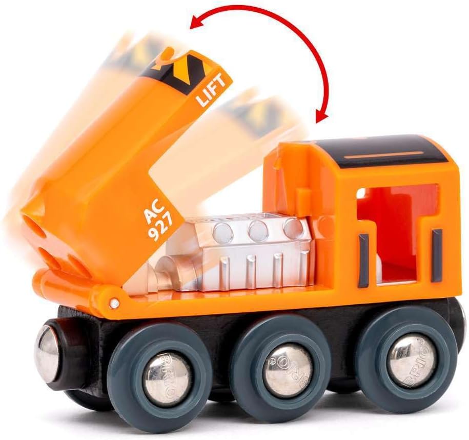 BRIO World Lift & Load Starter Set - Wooden Railway Train Playset for Ages 3+ 6