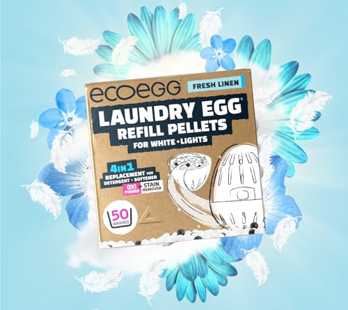 Ecoegg - Laundry Egg Refills for Whites + Lights (50 Washes, Fresh Linen) 5