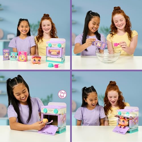 COOKEEZ MAKERY Lil" Bakez Oven - Interactive Scented Plush Baking Playset for Kids 6