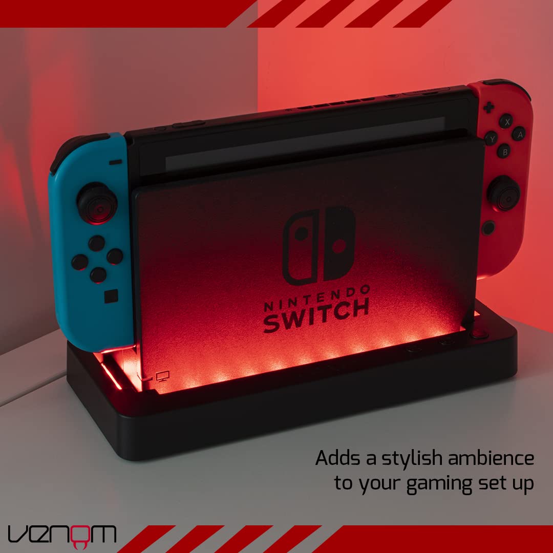 Venom Multi-Colour LED Light-up Console Stand for Nintendo Switch and OLED Model