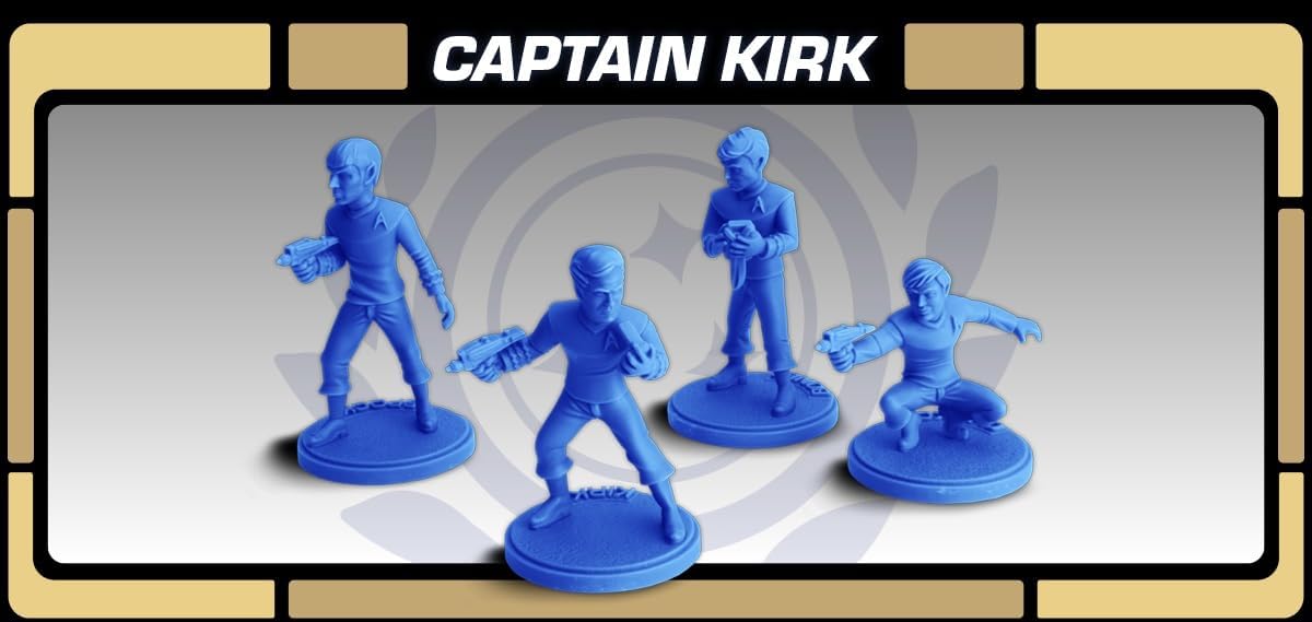Star Trek: Föderationserweiterung – Captain Kirk, Spock, Chekov, McCoy Miniaturen von Gale Force Nine