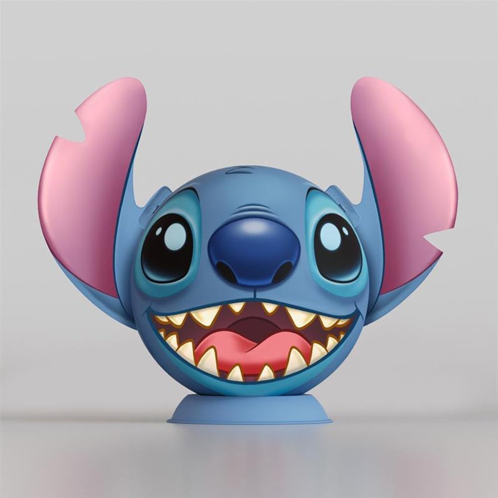 Ravensburger Disney Stitch 3D Jigsaw Puzzle with Ears - 72 Piece Plastic Puzzle Ball for Kids 3