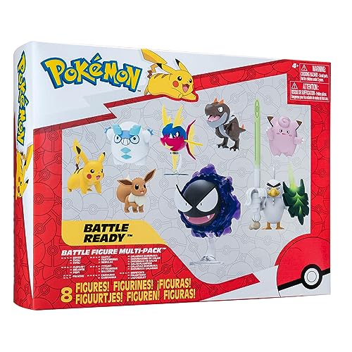 Pokémon Battle Figure 8 Pack - 6x 2-Inch & 2x 3-Inch Figures, Ages 4+ 9