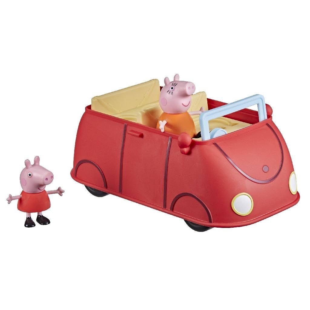 Peppa Pig Peppa’s Family Red Car Toy - Interactive Vehicle with Sounds & Rolling Wheels for Ages 3+ 4