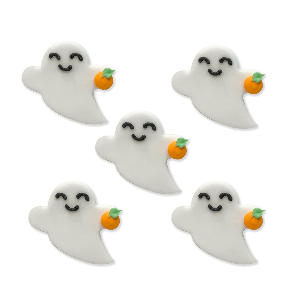 Anniversary House - Halloween Ghost and Pumpkin Edible Cake Toppers 5pcs