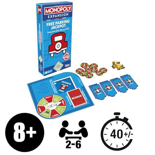 Monopoly Free Parking Jackpot Expansion Pack for Classic Monopoly Game - English Version 8