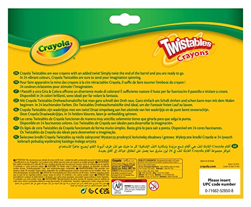 Crayola Twistables Crayons - 24 Multi-Colour Twistable Crayons