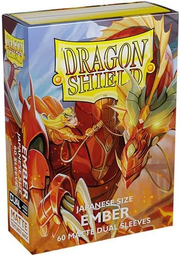 Dragon Shield Japanese Card Sleeves – Matte Dual Ember Alaria: Warrior Princess for TCGs