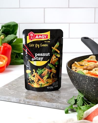 Amoy Peanut Satay Stir Fry Sauce 12x120g