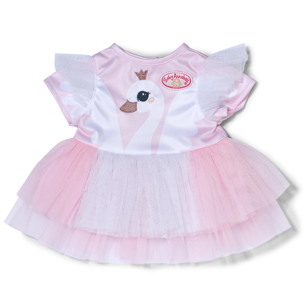Baby Annabell Swan Dress - Adorable 43cm Doll Outfit for Imaginative Play