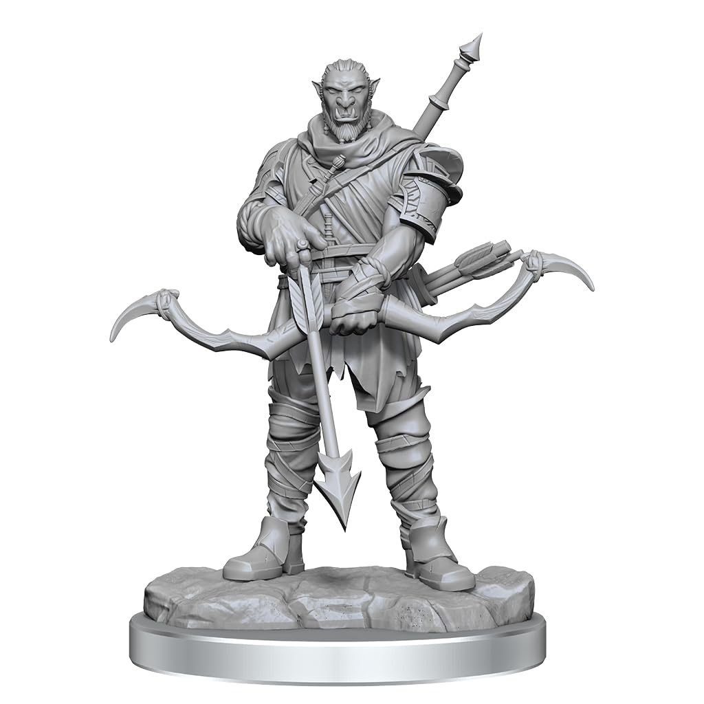 WizKids D&D Orc Ranger Male Unpainted Miniature