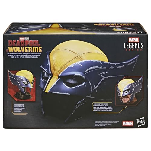 Marvel Legends Series Wolverine Roleplay Mask - 1:1 Scale | Deadpool & Wolverine Film Inspired | Adult Unisex 13