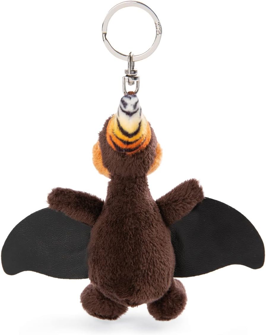 NICI Dino Orny Pteranodon Keyholder 10cm Green Plush with Metal Ring 4