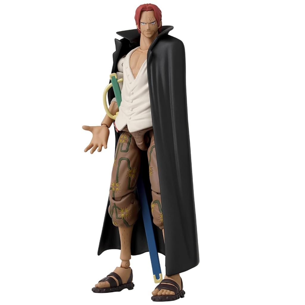 Bandai Anime Heroes One Piece - Shanks Action Figure with Swappable Arms & Faces 4