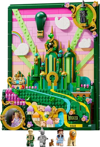 LEGO Wicked Emerald City Wall Art - 3D Building Set for Adults | 1,518 Pieces | Model 75685 9