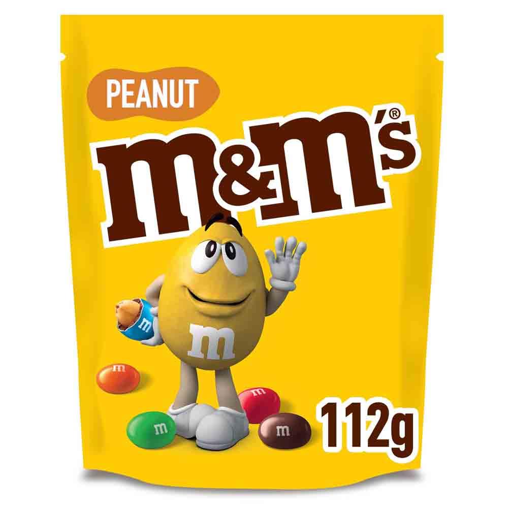 M&M's Peanut & Milk Chocolate Sharing Bag - 112g Snack for Sharing