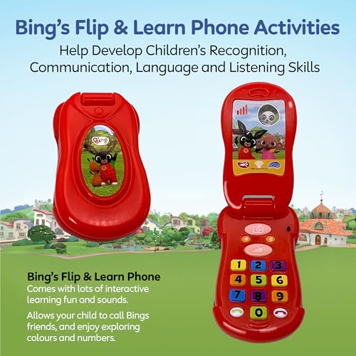 Bing Flip & Learn Phone - Interactive Educational Toy for Toddlers 18 Months+ 5