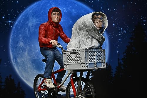 NECA E.T. The Extra-Terrestrial 40th Anniversary Series - E.T. & Elliott with Bicycle Action Figure (55065)