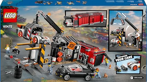 LEGO City Scrapyard with Cars - Construction Toy with Crane, Crusher & 871 Pieces 11