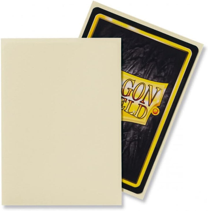 Dragon Shield ART11017 Standard Size Sleeves (ART11017) – Matte Ivory, 100-Pack