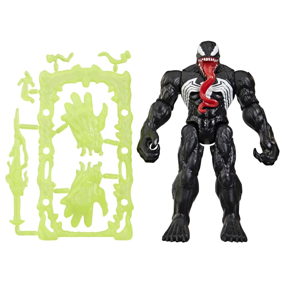 Marvel Venom Action Figure - 11.4 cm Poseable Figure with 6 Accessories | Ages 4+ 1