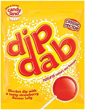 Barratt Dip Dab Strawberry Sherbet Lolly - 50 x 23g