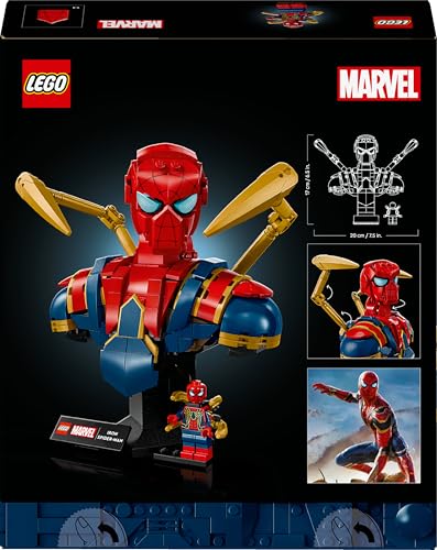LEGO Marvel Iron Spider-Man Bust - Buildable Display Model for Adults (76326) 10