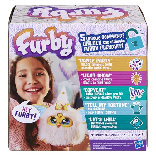 Furby Gold Glam Interactive Plush Toy - Voice-Activated Singing & Dancing Pet with Lights, Ages 6+ 11
