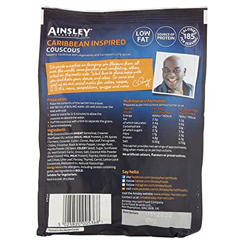 Ainsley Harriott Caribbean Couscous, 100 g, Pack of 12