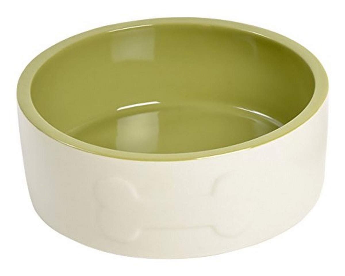 Petface Ceramic Bone Dog Bowl - 20 cm Diameter | Durable Ceramic | Easy Clean 1