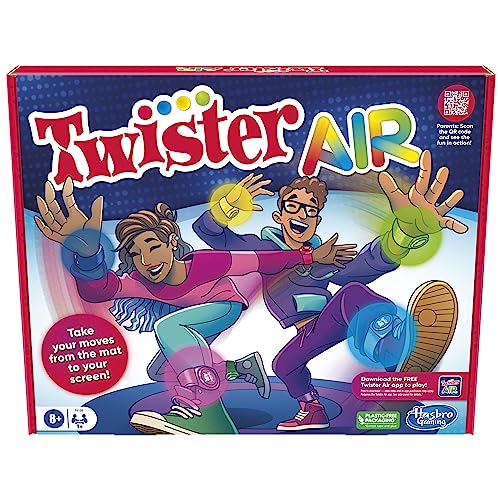 Hasbro Gaming Twister Air Augmented Reality Party Game for Ages 8+ 10