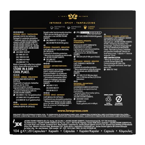 L'OR Espresso Lungo Profondo Coffee Pods x20 Intensity 8 - Pack of 10 (Total 200 Capsules) 6