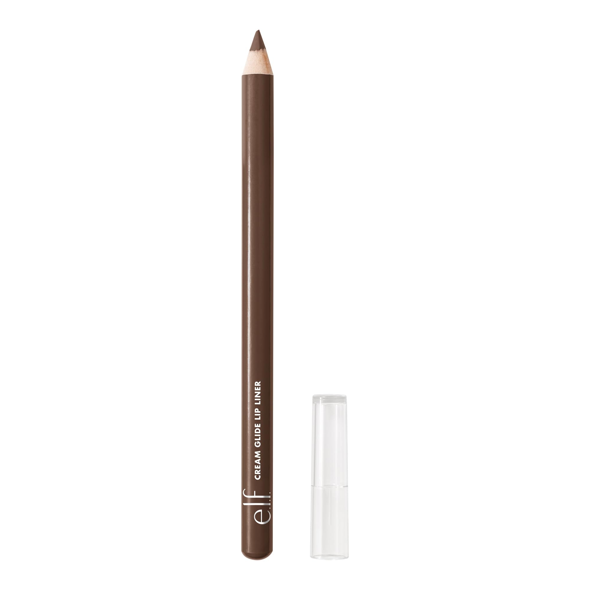 e.l.f. Cream Glide Lip Liner - Dark Cocoa | Highly Pigmented | Semi-Matte Finish | 1g 1