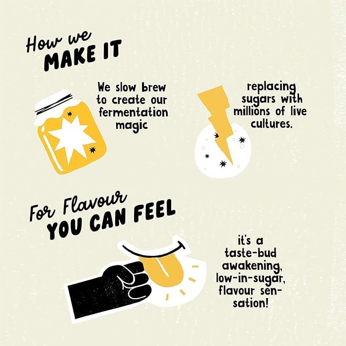 Lo Bros Kombucha – Passionsfrucht – Sprudelndes Erfrischungsgetränk mit natürlichen Zutaten 6