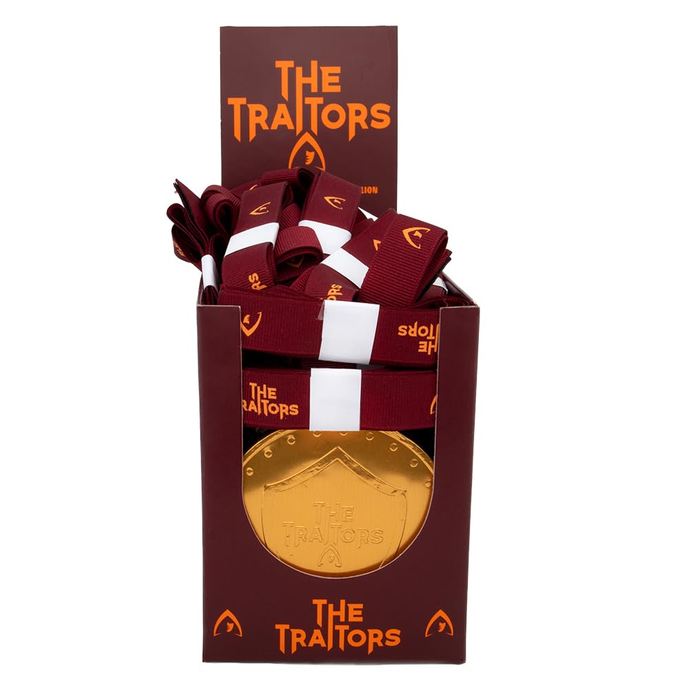 The Traitors Milk Chocolate Shield Medallion - Pack of 36 | 26g Each