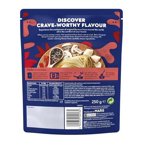 Ben's Original - Street Food Japanische Nudeln nach Teriyaki-Art Fertiggericht (6x 250g) 7