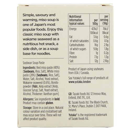 Yutaka Instant Miso Soup 90g (Pack of 3, 15 Sachets) | Authentic Japanese Miso Soup Mix with Wakame Seaweed 4
