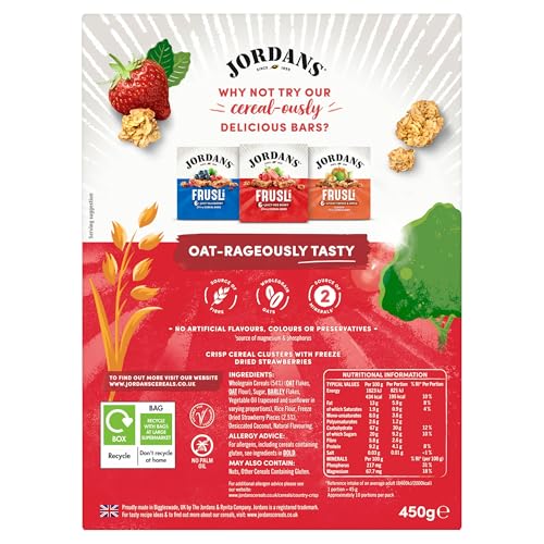 Jordans Country Crisp Strawberry Breakfast Cereal - Oat and Barley Clusters 9