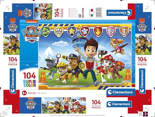 Clementoni Paw Patrol Supercolor Patrol 104-Piece Jigsaw Puzzle 10