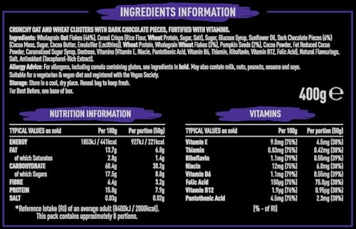 FUEL10K Chocolate Chunks Protein Granola Breakfast Cereal - High Protein, Chunky Granola with Dark Chocolate 8