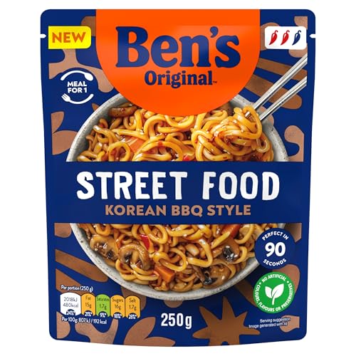 Ben's Original - Street Food Koreanische BBQ-Nudeln Fertiggericht (6x 250g) 6