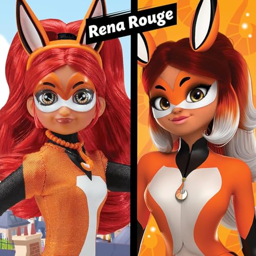 Miraculous Ladybug & Cat Noir 26cm Rena Rouge Fashion Doll - Articulated Alya Figure with Kwami Trixx & Yoyo Weapon 10