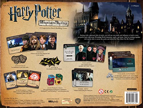 USAopoly Harry Potter: Hogwarts Battle Kooperatives Deck-Building-Brettspiel 9