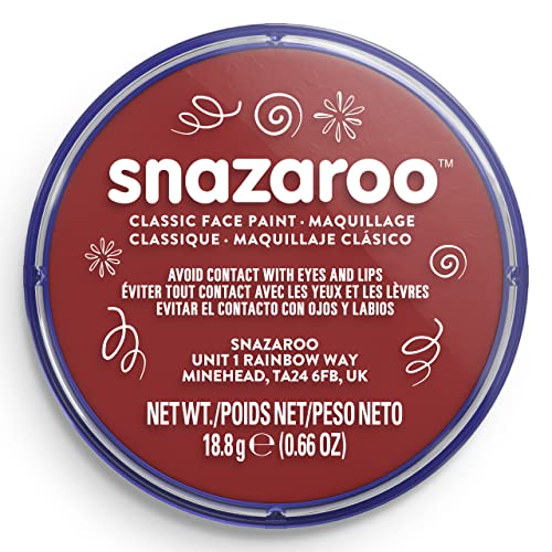 Snazaroo - Classic Face and Body Paint (18ml), Burgundy 12