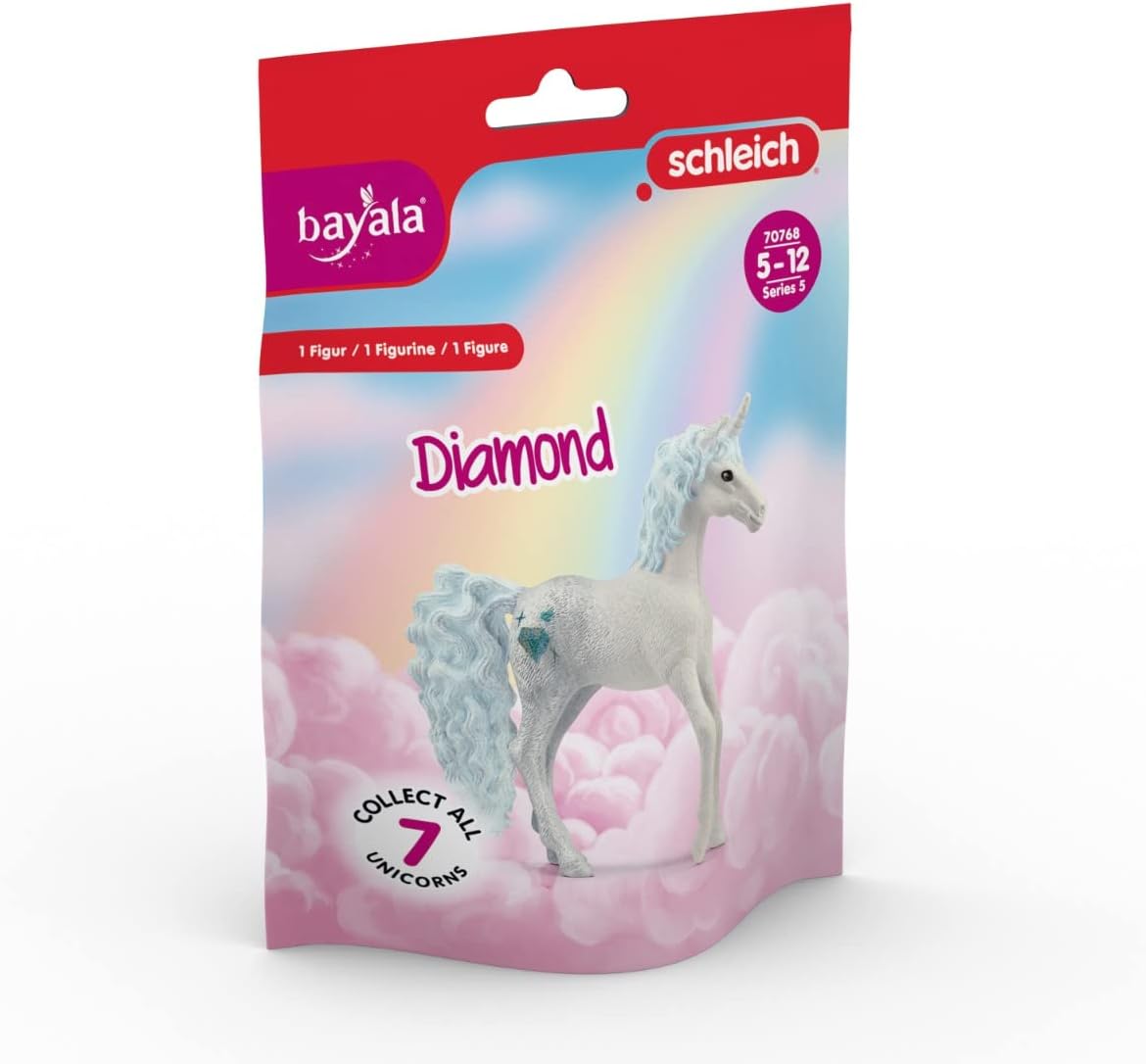 SCHLEICH 70768 Collectible Unicorn Diamond Bayala Figure - White, 5-12 Years