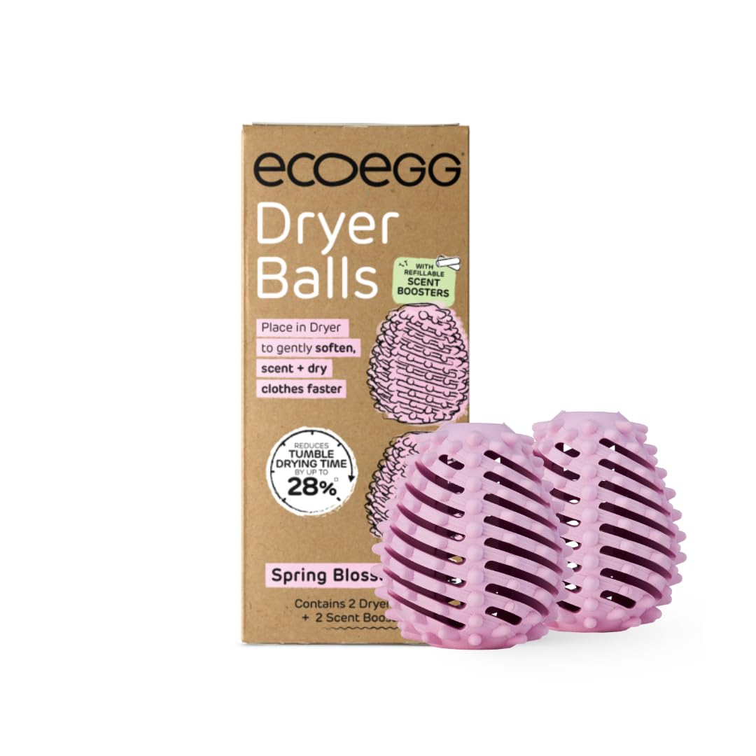 Ecoegg - Dryer Eggs Tumble Dryer Balls | Spring Blossom Scent | Reduces Drying Time | Hypoallergenic