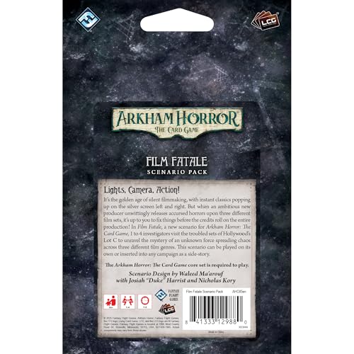 Fantasy Flight Arkham Horror The Card Game: Film Fatale Scenario Pack 5