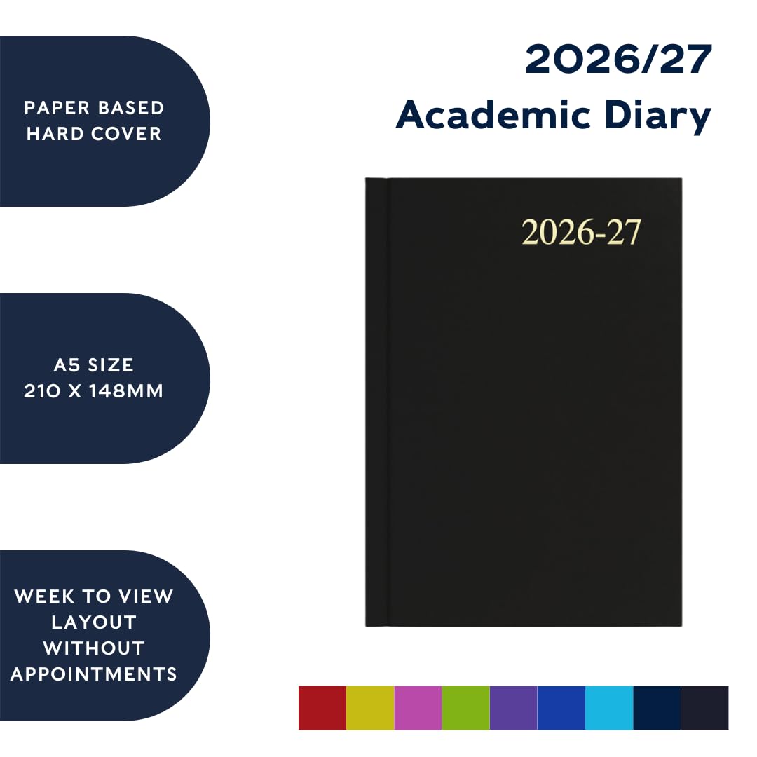 Collins 2026-2027 Academic Year Planner - A5 Week-to-View Organizer | Hardcover | July 2026 - July 2027 4