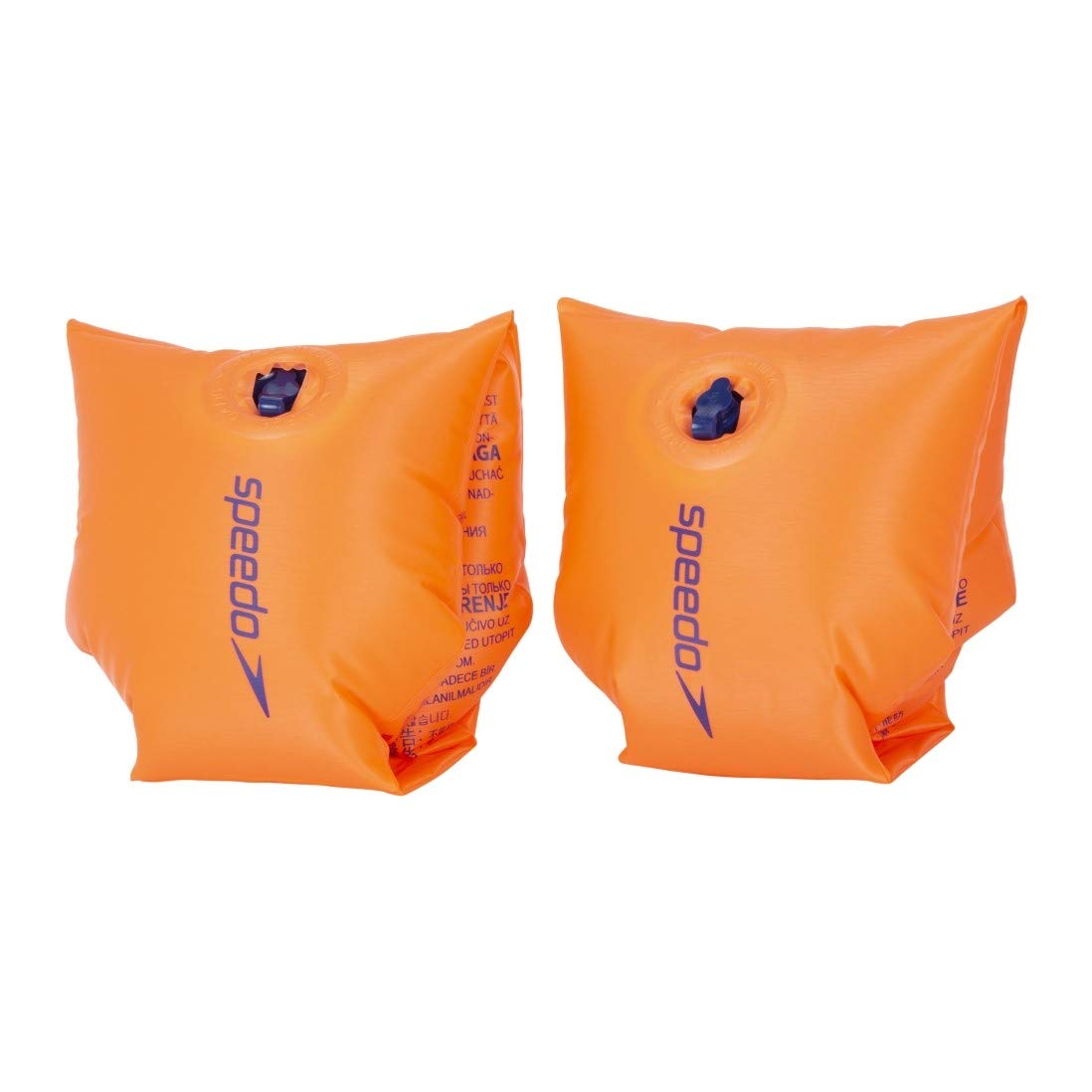 Speedo Unisex-Adult Inflatable Swimming Armbands | Learn to Swim| Float | Kids Swimming, Orange, 6-12