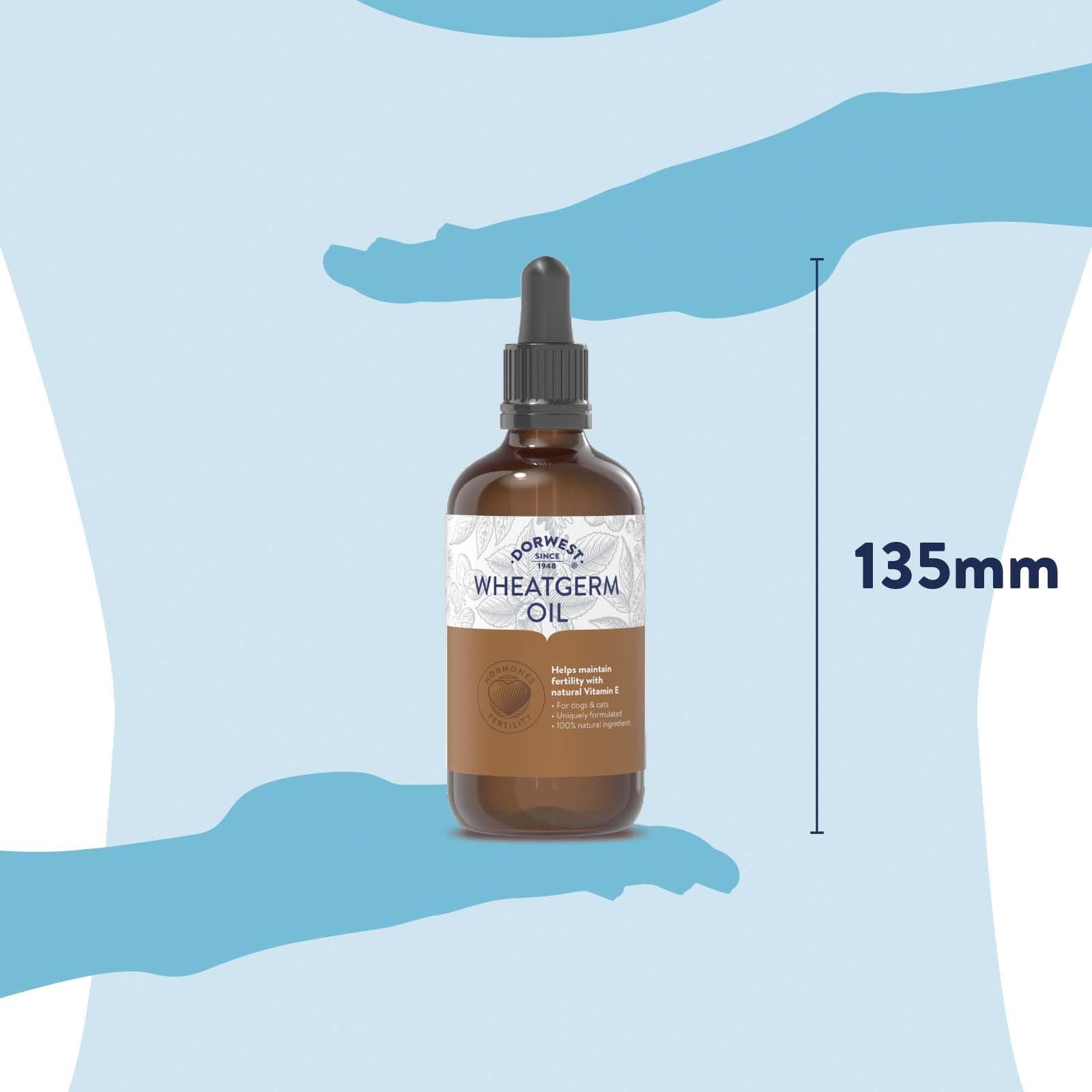 DORWEST HERBS Wheatgerm Oil Liquid for Dogs and Cats - Natural Vitamin E Antioxidant | 100ml